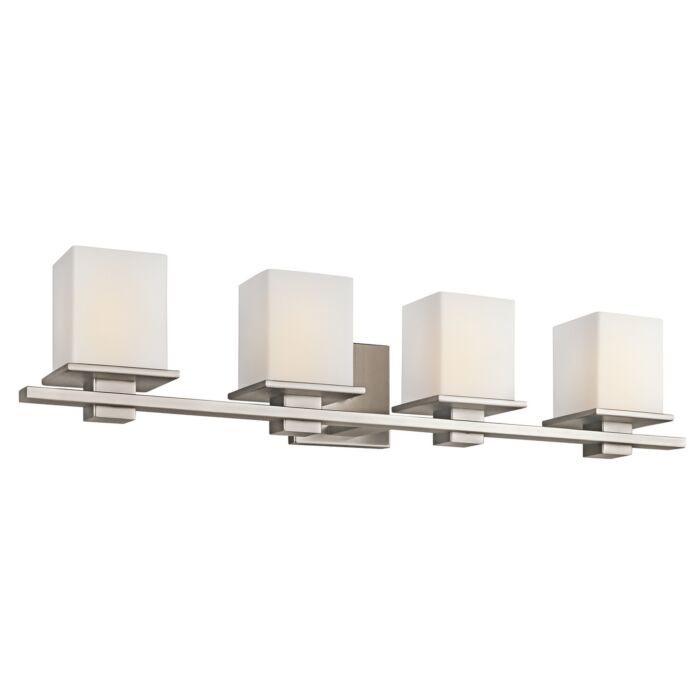 Kichler Tully 4 Light Bathroom Vanity Light Wall Mount in Antique Pewter