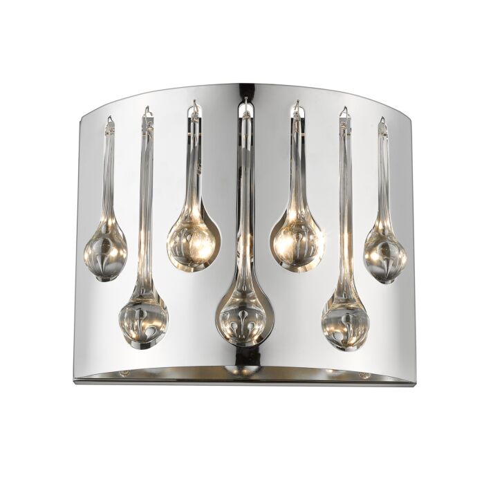 Z Lite Oberon 2 Light Wall Sconce In Chrome