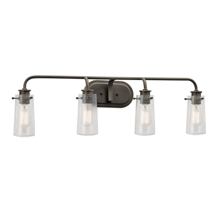 Kichler Braelyn 4 Light Bathroom Vanity Light in Olde Bronze