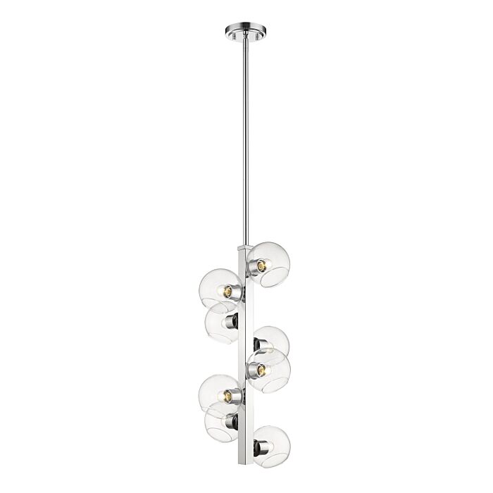 Z Lite Marquee 8 Light Pendant Light In Chrome