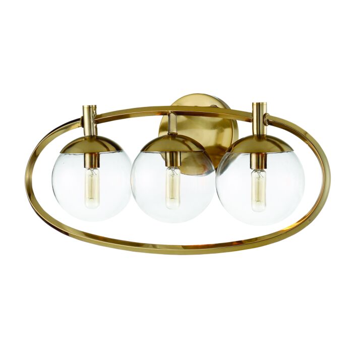 Craftmade Piltz 3 Light 23 Inch Bathroom Vanity Light in Satin Brass