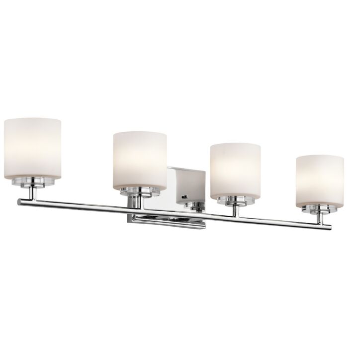 Kichler O Hara 4 Light 4 Arm Bathroom Vanity Light in Chrome