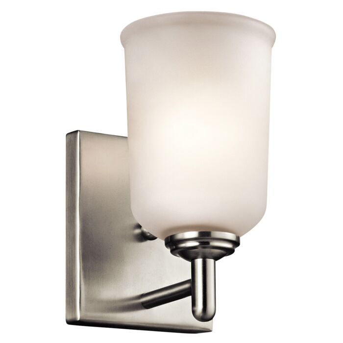 Kichler Shailene 1 Light Wall Bracket in Brushed Nickel
