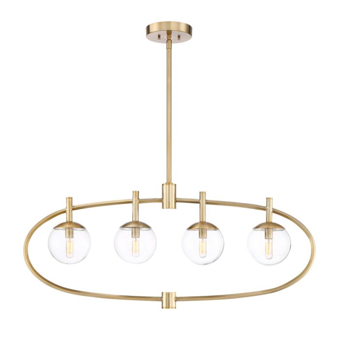 Craftmade Piltz 4 Light 6 Inch Kitchen Island Light in Satin Brass
