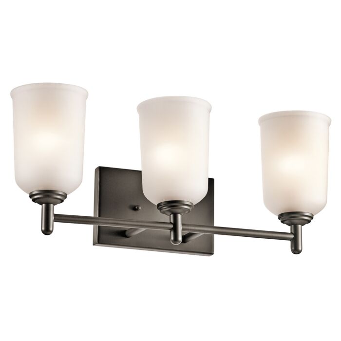 Kichler Shailene 3 Light 3 Arm Bathroom Vanity Light in Olde Bronze