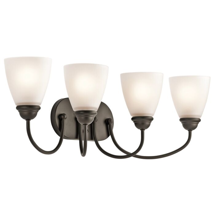 Kichler Jolie 4 Light 4 Arm Bathroom Vanity Light in Olde Bronze