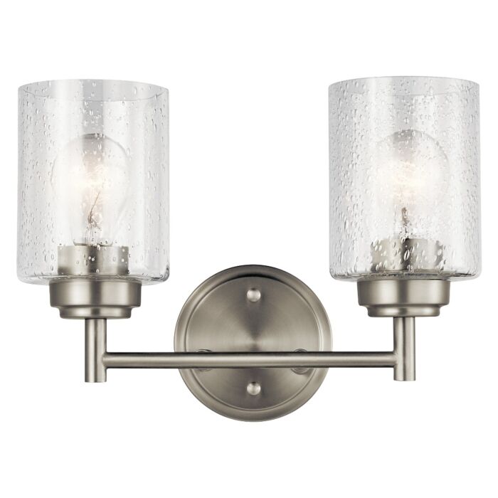 Kichler Winslow Bathroom Vanity Light 2 Light in Brushed Nickel