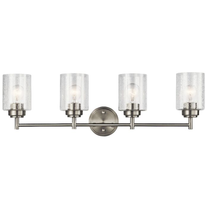 Kichler Winslow 4 Light Bathroom Vanity Light in Brushed Nickel