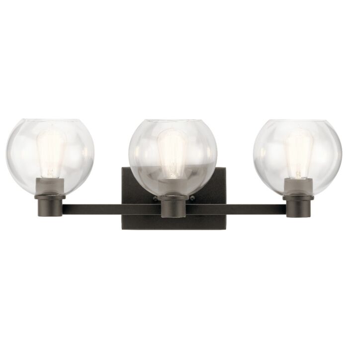 Kichler Harmony 3 Light Bathroom Vanity Light in Olde Bronze