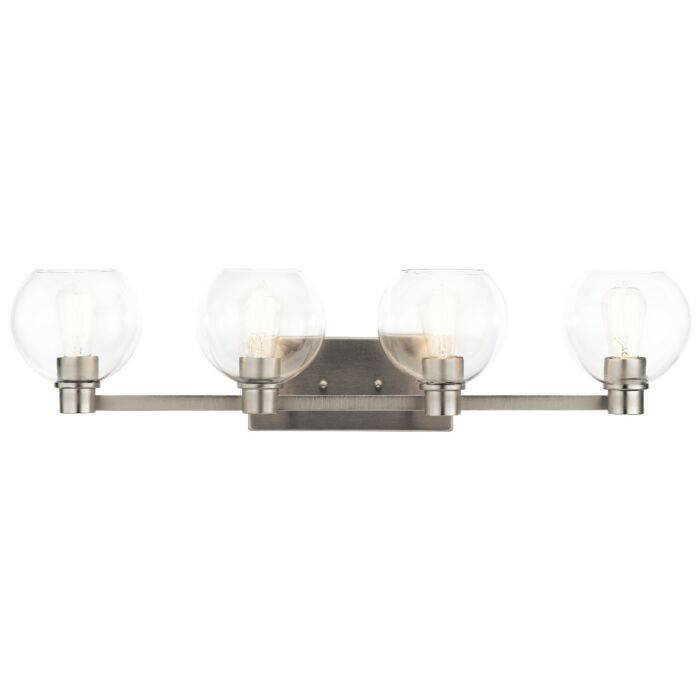 Kichler Harmony Bathroom Vanity Light 4 Light in Brushed Nickel