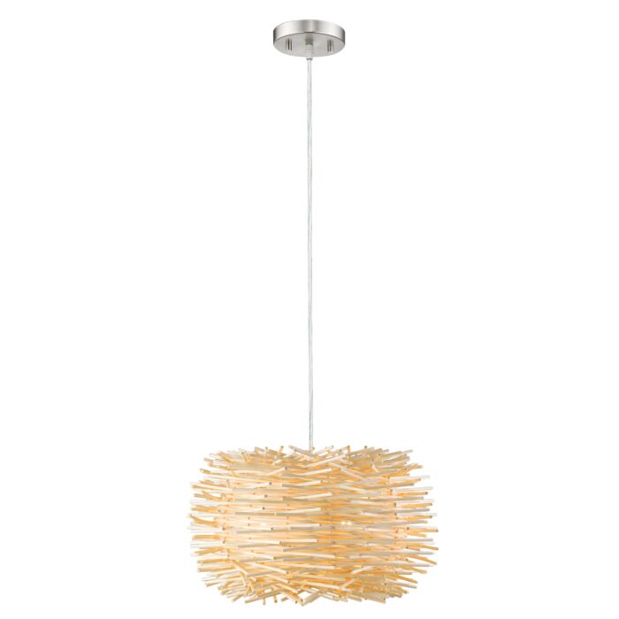 Z Lite Sora 1 Light Pendant Light In Brushed Nickel