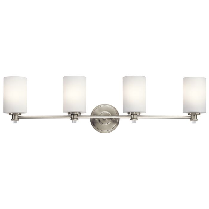 Kichler Joelson 4 Light Bathroom Vanity Light in Brushed Nickel