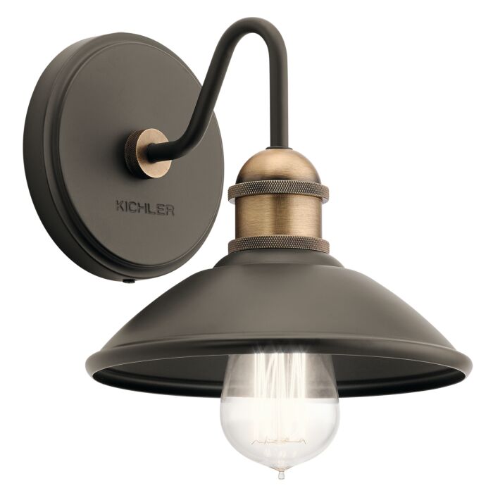Kichler Clyde Wall Sconce 1 Light in Olde Bronze