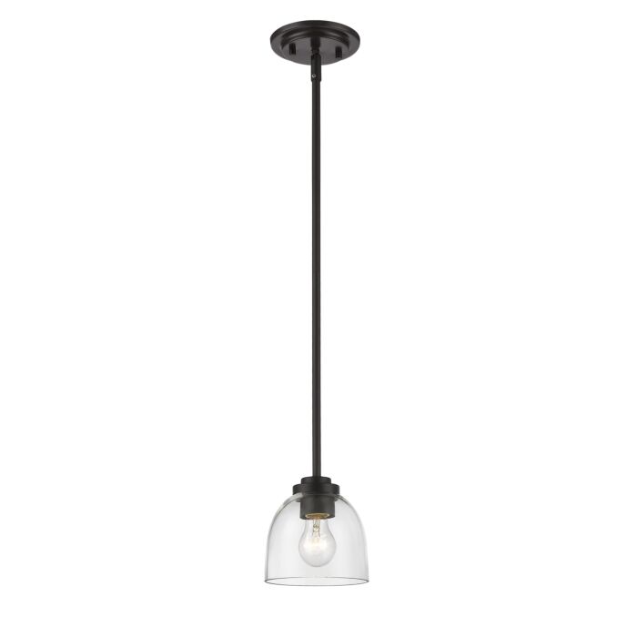 Z Lite Ashton 1 Light Mini Pendant Light In Bronze