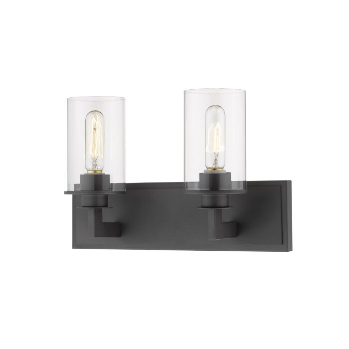 Z Lite Savannah 2 Light Bathroom Vanity Light In Bronze