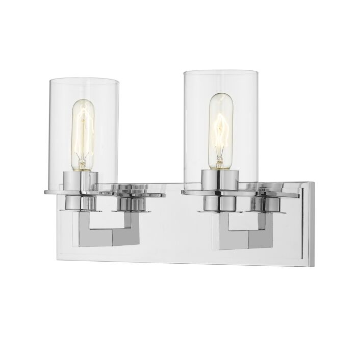 Z Lite Savannah 2 Light Bathroom Vanity Light In Chrome