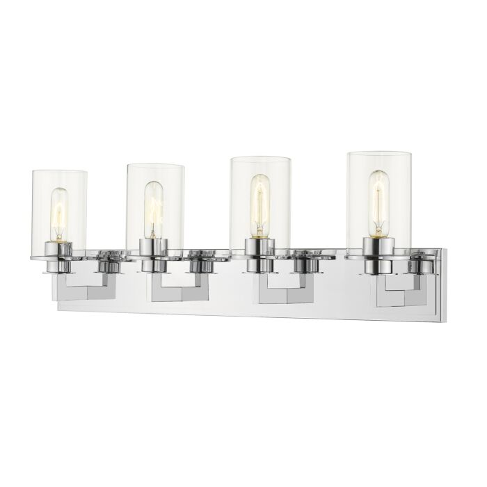 Z Lite Savannah 4 Light Bathroom Vanity Light In Chrome