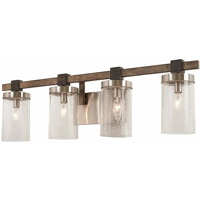 Minka Lavery Bridlewood 4 Light Bathroom Vanity Light in Stone Grey