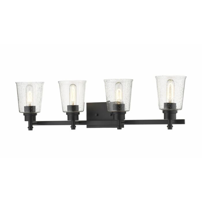 Z Lite Bohin 4 Light Bathroom Vanity Light In Matte Black