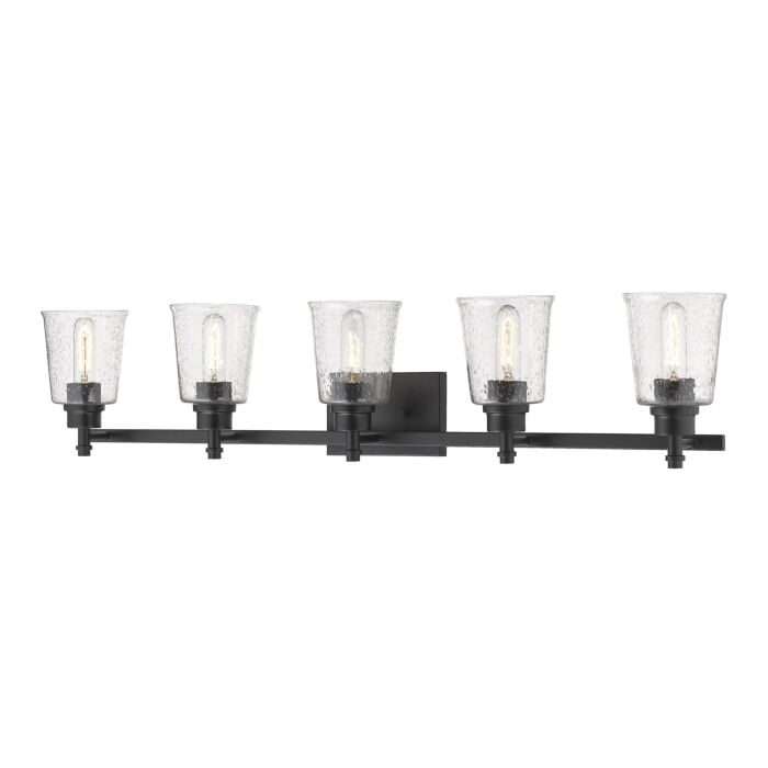 Z Lite Bohin 5 Light Bathroom Vanity Light In Matte Black