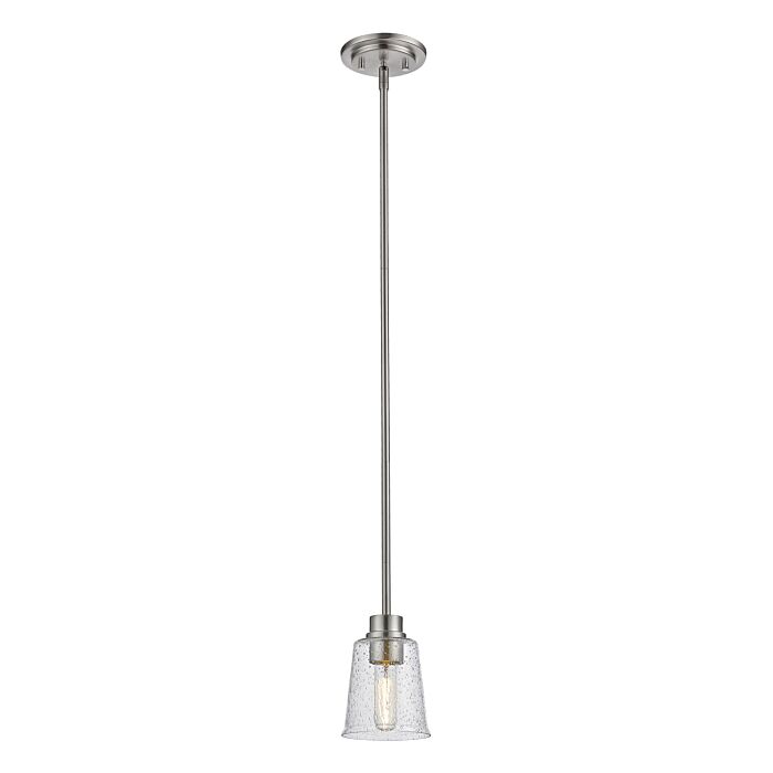 Z Lite Bohin 1 Light Mini Pendant Light In Brushed Nickel