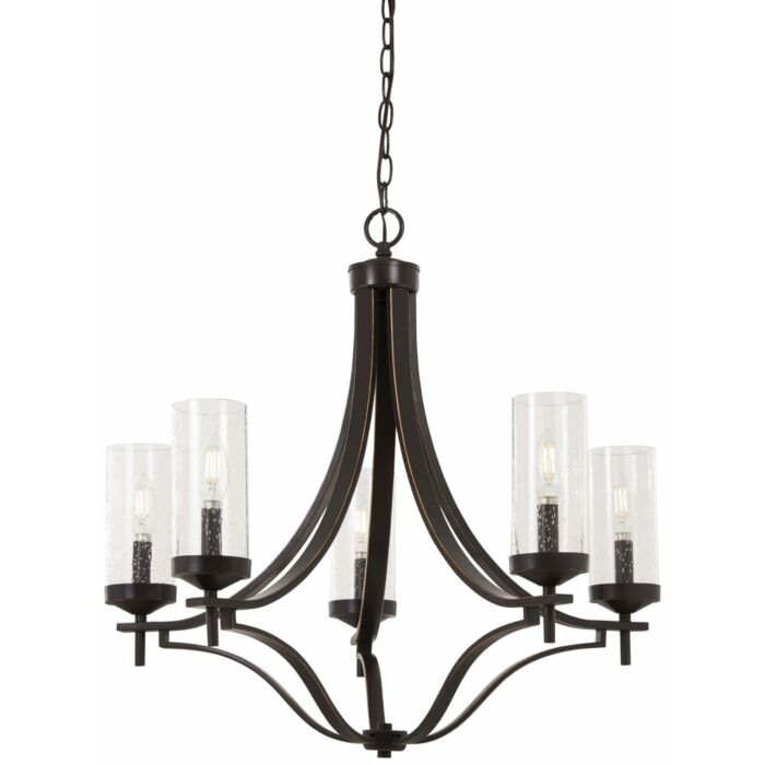Minka Lavery Elyton 5 Light 26 Inch Chandelier in Downton Bronze