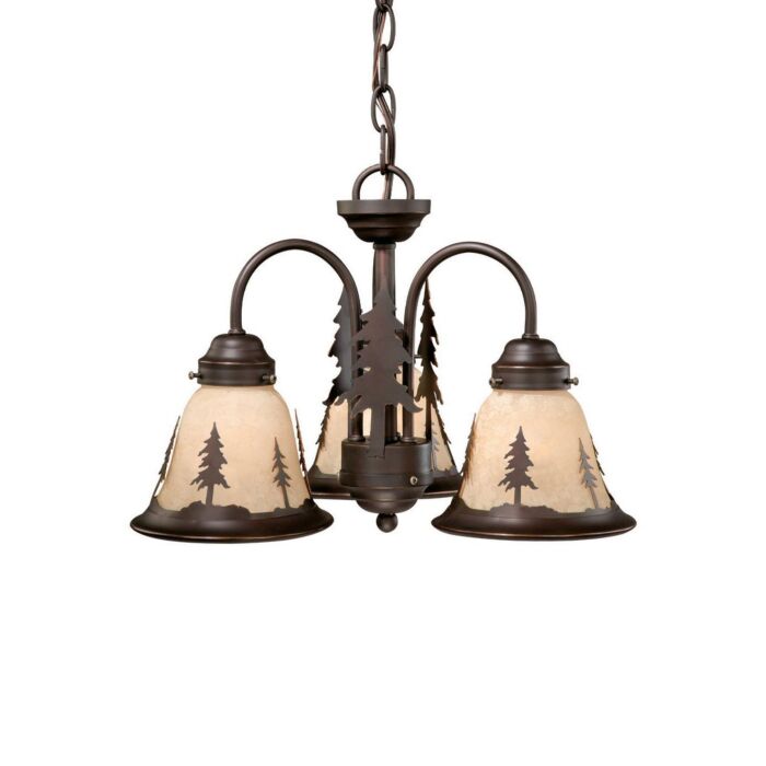 Yosemite 3-Light LED Fan Kit or Chandelier in Burnished Bronze