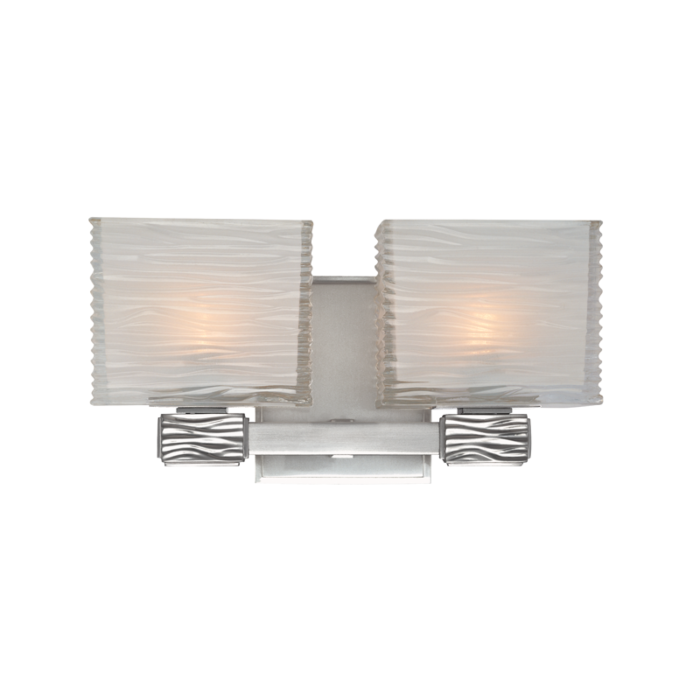 Hudson Valley Hartsdale 2 Light 12 Inch Bathroom Vanity Light in Polished Nickel