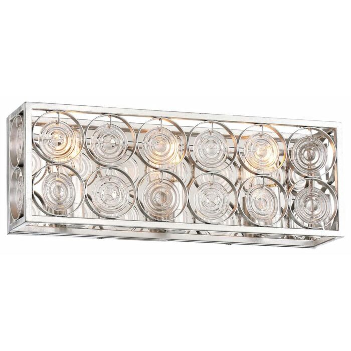 Minka Lavery Culture Chic 2 Light 19 Inch Bathroom Vanity Light in Catalina Silver