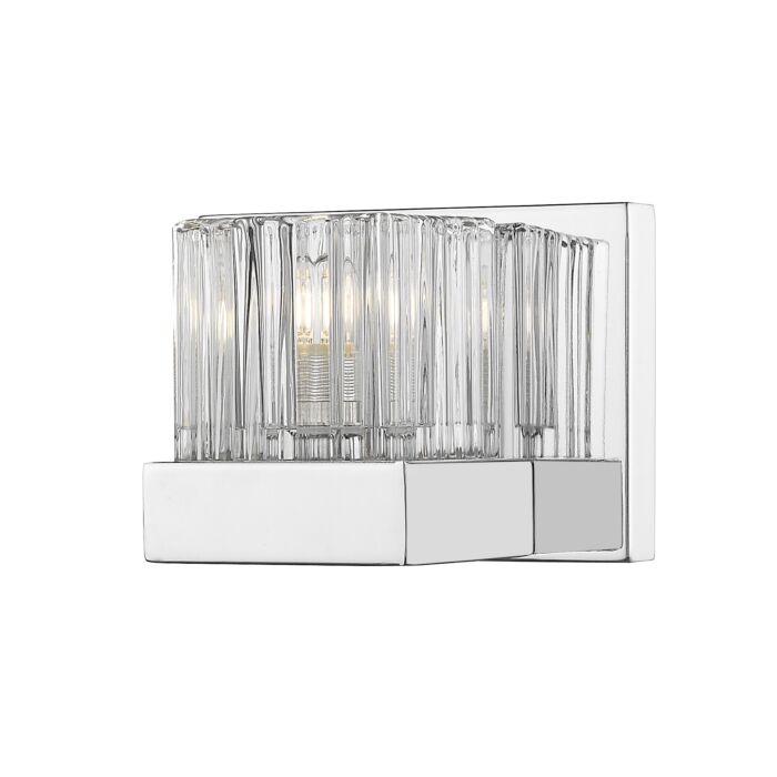Z Lite Fallon 1 Light Wall Sconce In Chrome