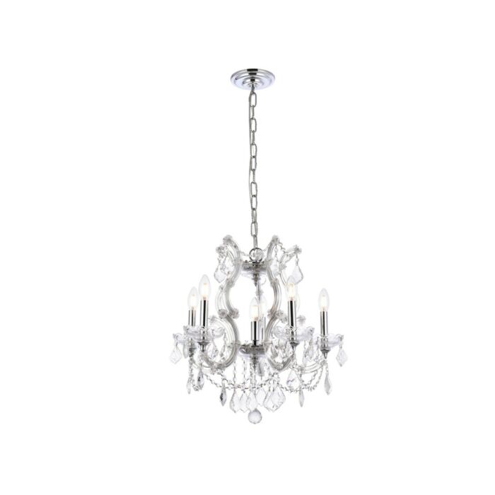 Maria Theresa 6-Light Pendant in Chrome