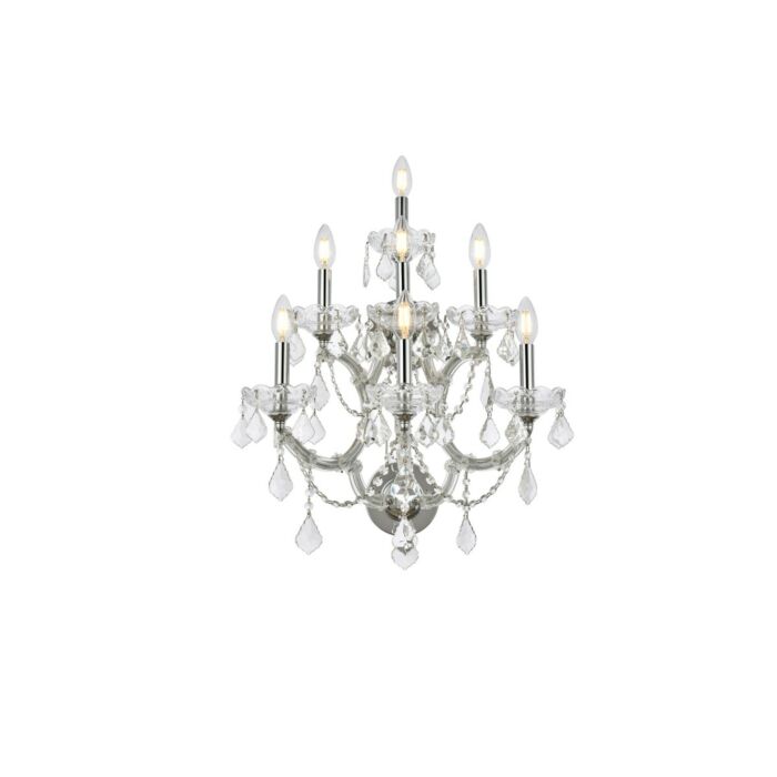 Maria Theresa 7-Light Wall Sconce in Chrome