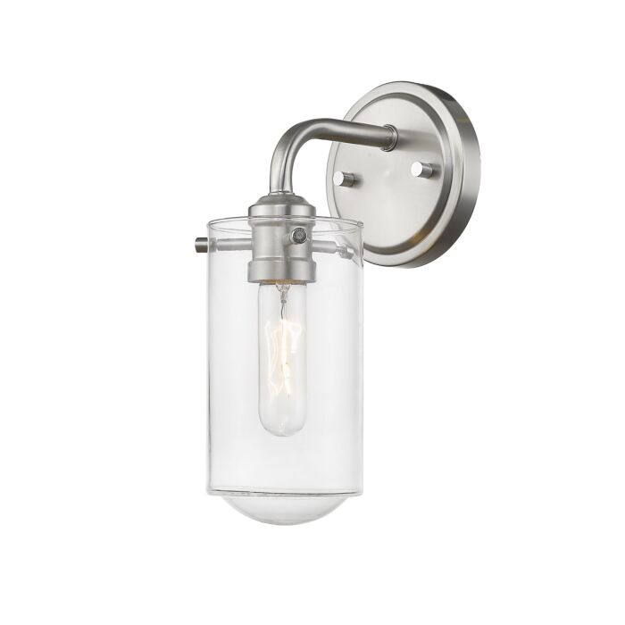 Z Lite Delaney 1 Light Wall Sconce In Brushed Nickel