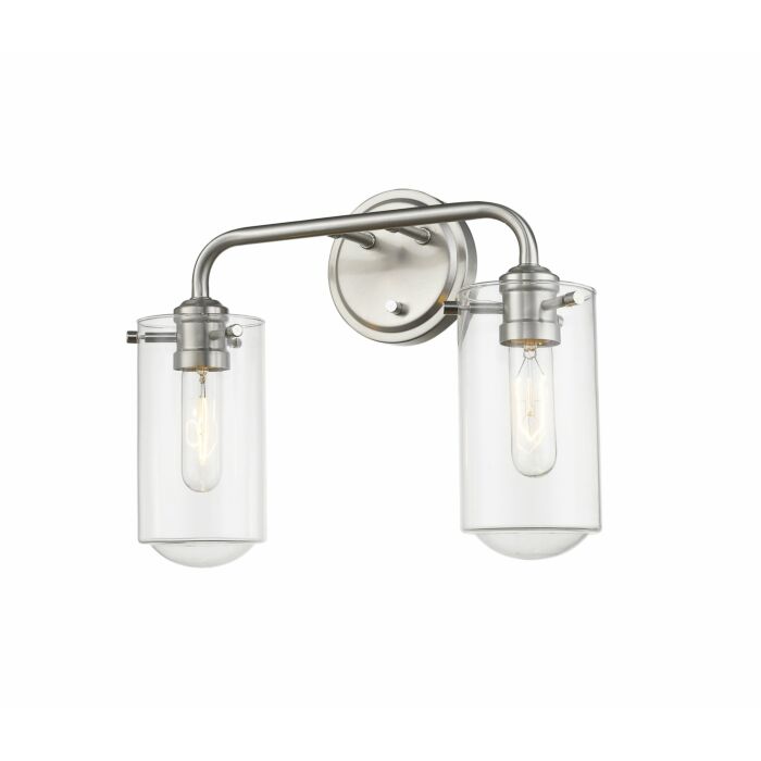Z Lite Delaney 2 Light Bathroom Vanity Light In Brushed Nickel