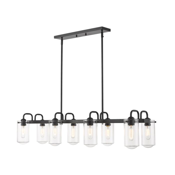 Z Lite Delaney 8 Light Chandelier In Matte Black