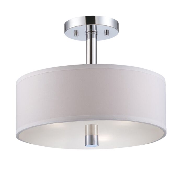 Cordova 3-Light Semi-Flush Mount in Chrome
