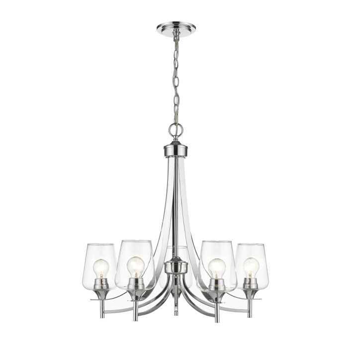 Z Lite Joliet 5 Light Chandelier In Chrome