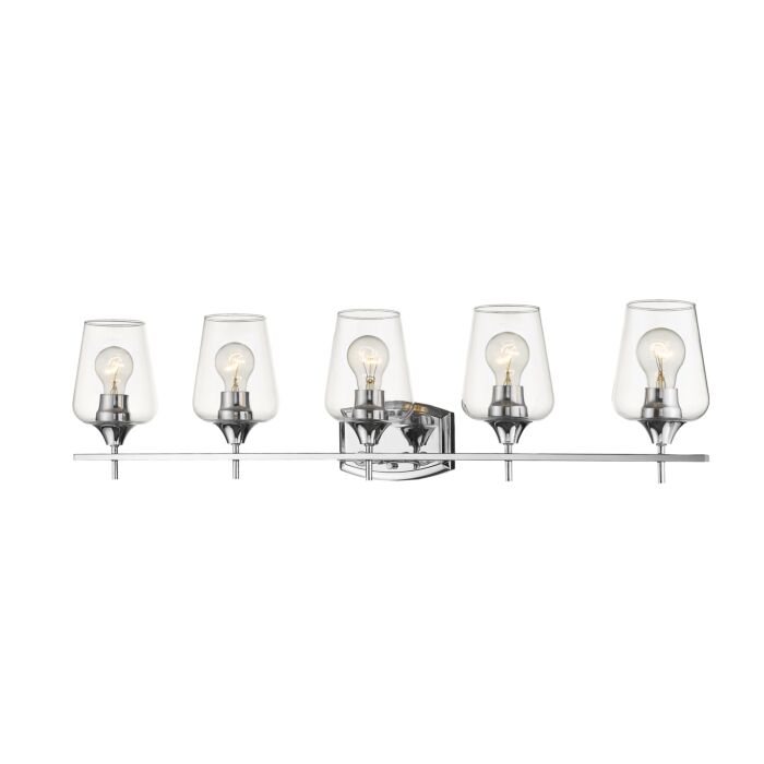 Z Lite Joliet 5 Light Bathroom Vanity Light In Chrome