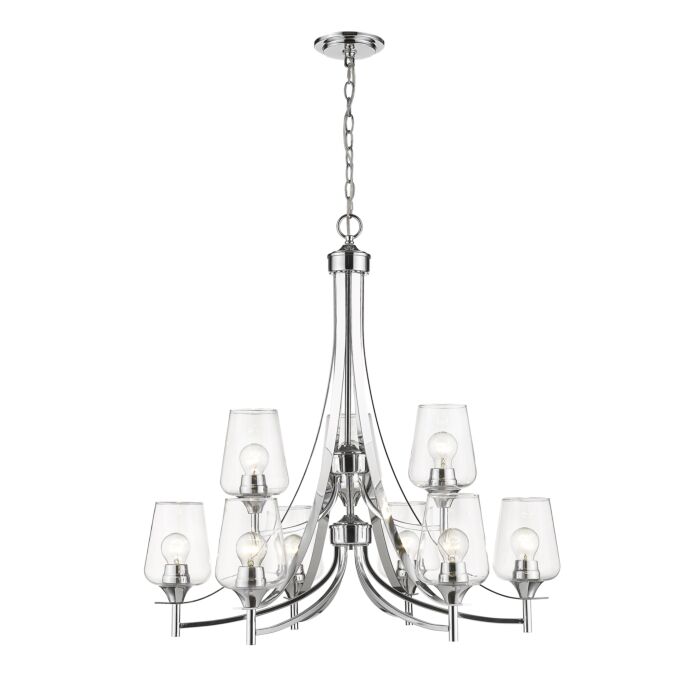 Z Lite Joliet 9 Light Chandelier In Chrome