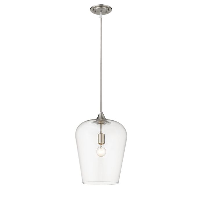 Z Lite Joliet 1 Light Pendant Light In Brushed Nickel