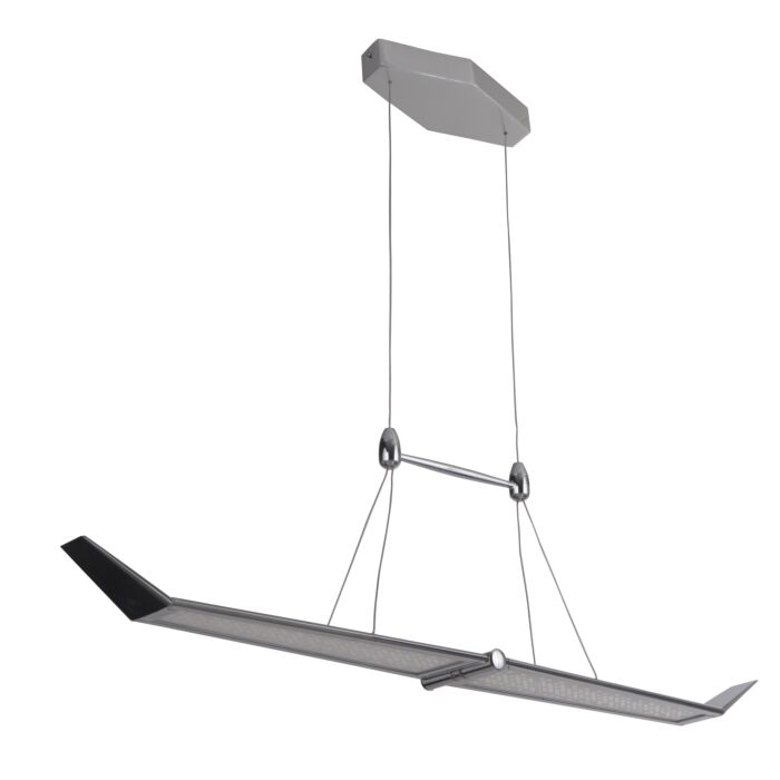 Craftmade Jetstream 2 Light 38 Inch Modern Chandelier in Chrome