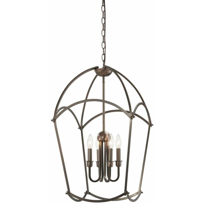Minka Lavery Jupiter'S Canopy 4 Light 17 Inch Pendant Light in Harvard Court Bronze  Plated