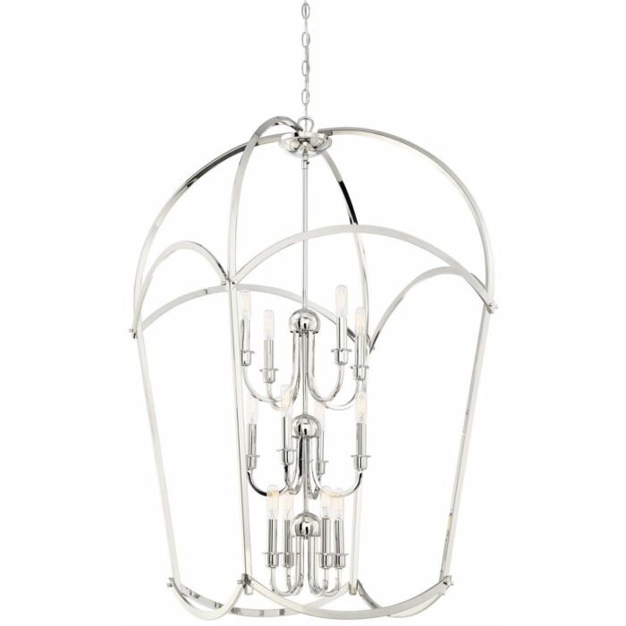 Minka Lavery Jupiter's Canopy 12 Light 25 Inch Pendant Light in Polished Nickel