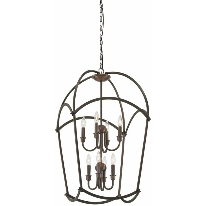 Minka Lavery Jupiter'S Canopy 8 Light 20 Inch Pendant Light in Harvard Court Bronze  Plated