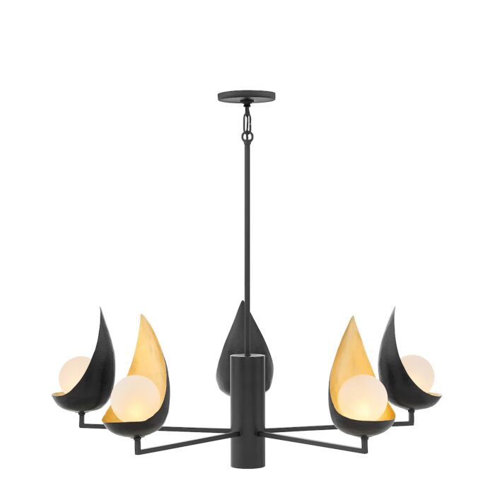 Hinkley Ren by Lisa McDennon 5 Light Chandelier in Black