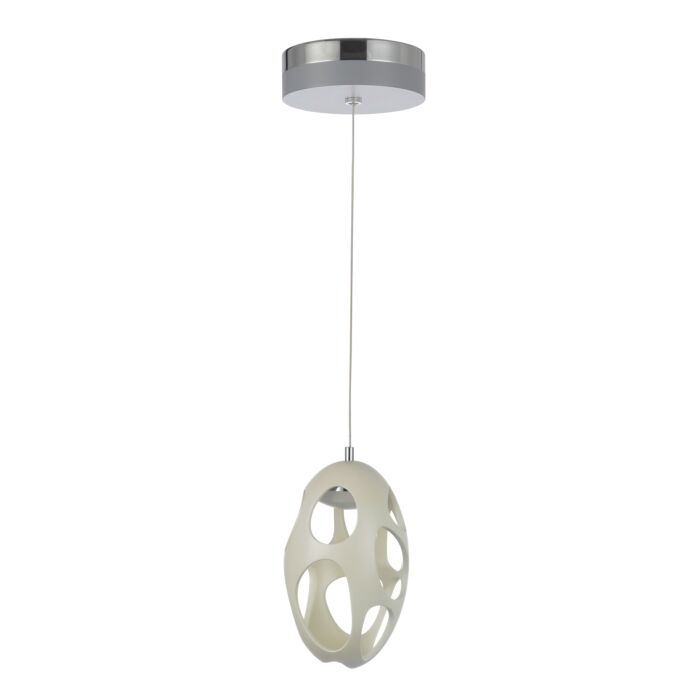 Craftmade Ovale 8 Inch Mini Pendant in White