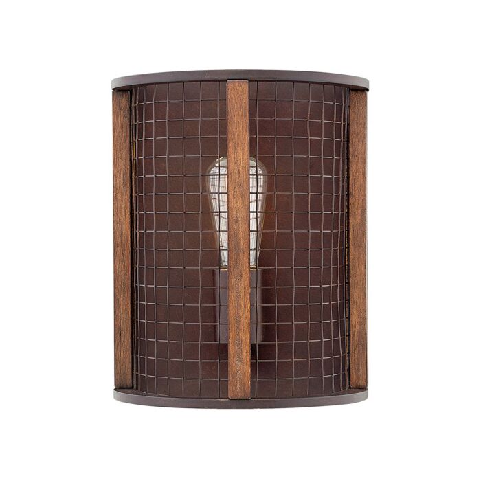 Hinkley Beckett 1 Light Wall Sconce in Iron Rust