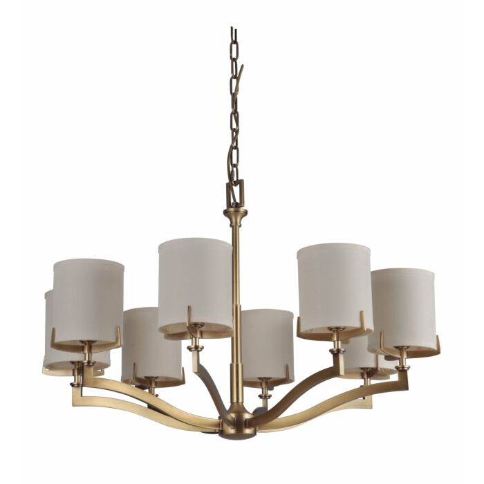 Craftmade Gallery Devlyn 8 Light Chandelier in Vintage Brass
