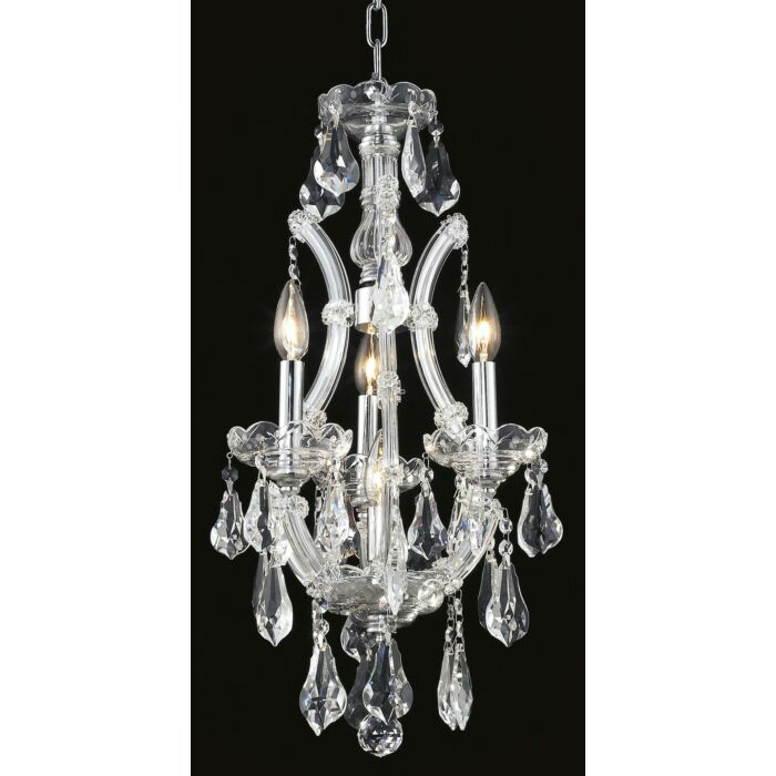 Maria Theresa 4-Light Chandelier in Chrome