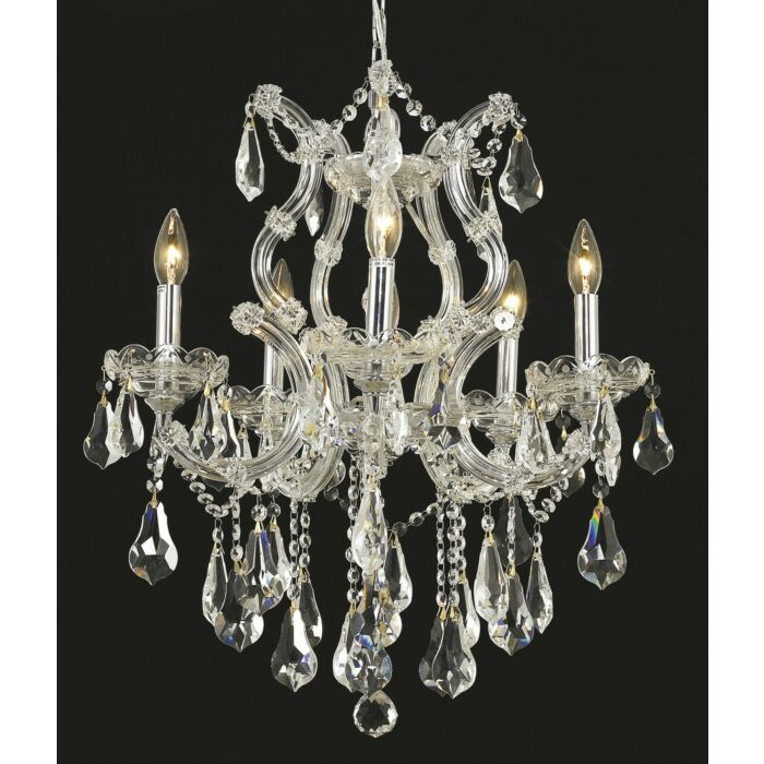 Maria Theresa 6-Light Chandelier in Chrome